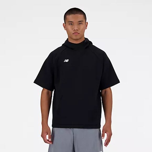 NWT New Balance SS Fleece BP Hoodie in Black size Medium - Picture 1 of 6